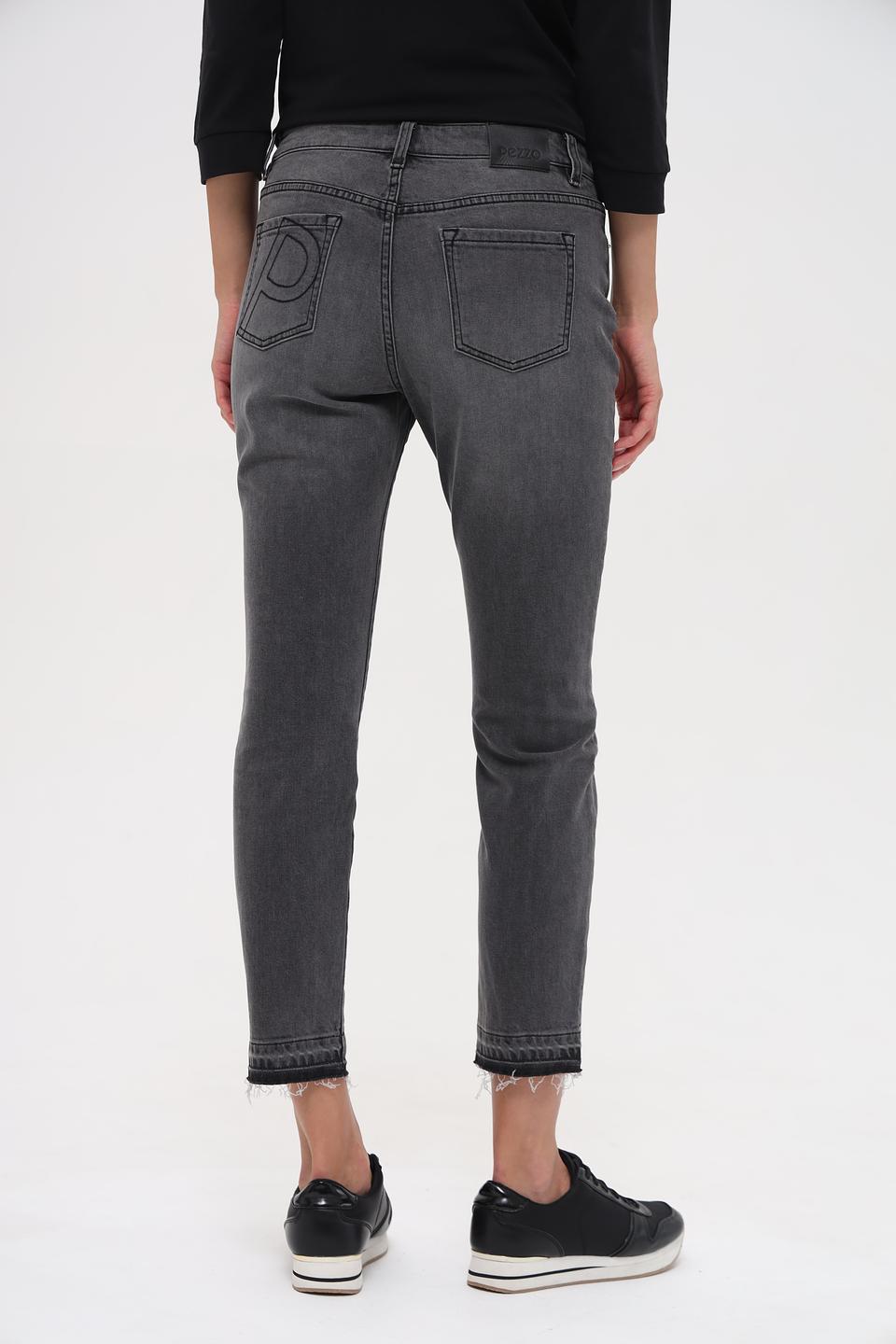 Джинсы Pezzo серые с потертостями