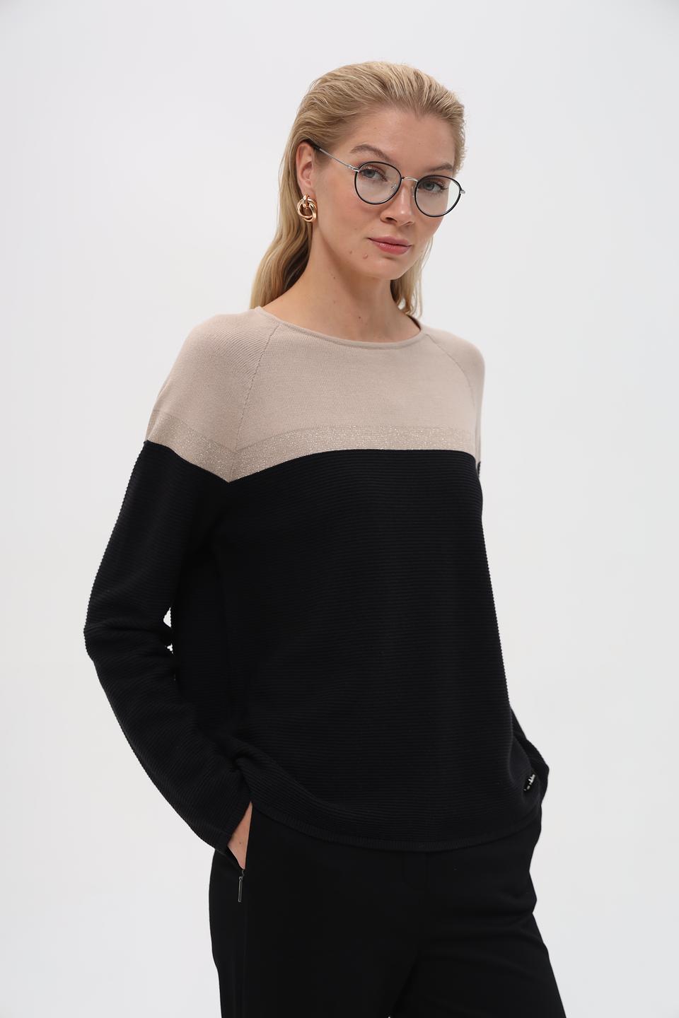 Пуловер Pezzo комбинированный чёрный