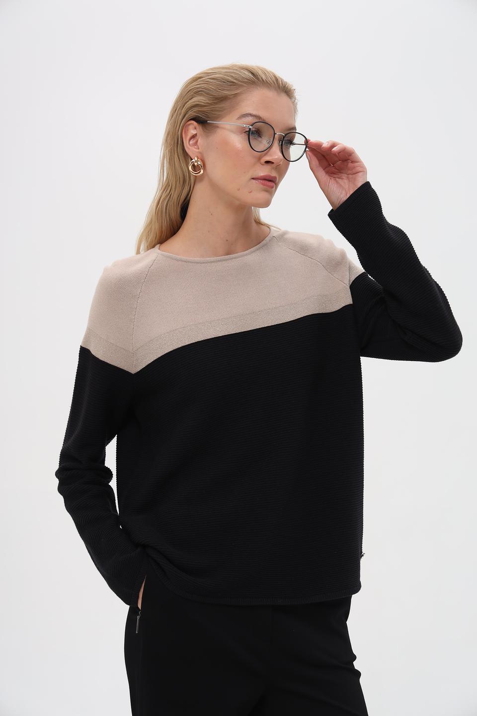 Пуловер Pezzo комбинированный чёрный