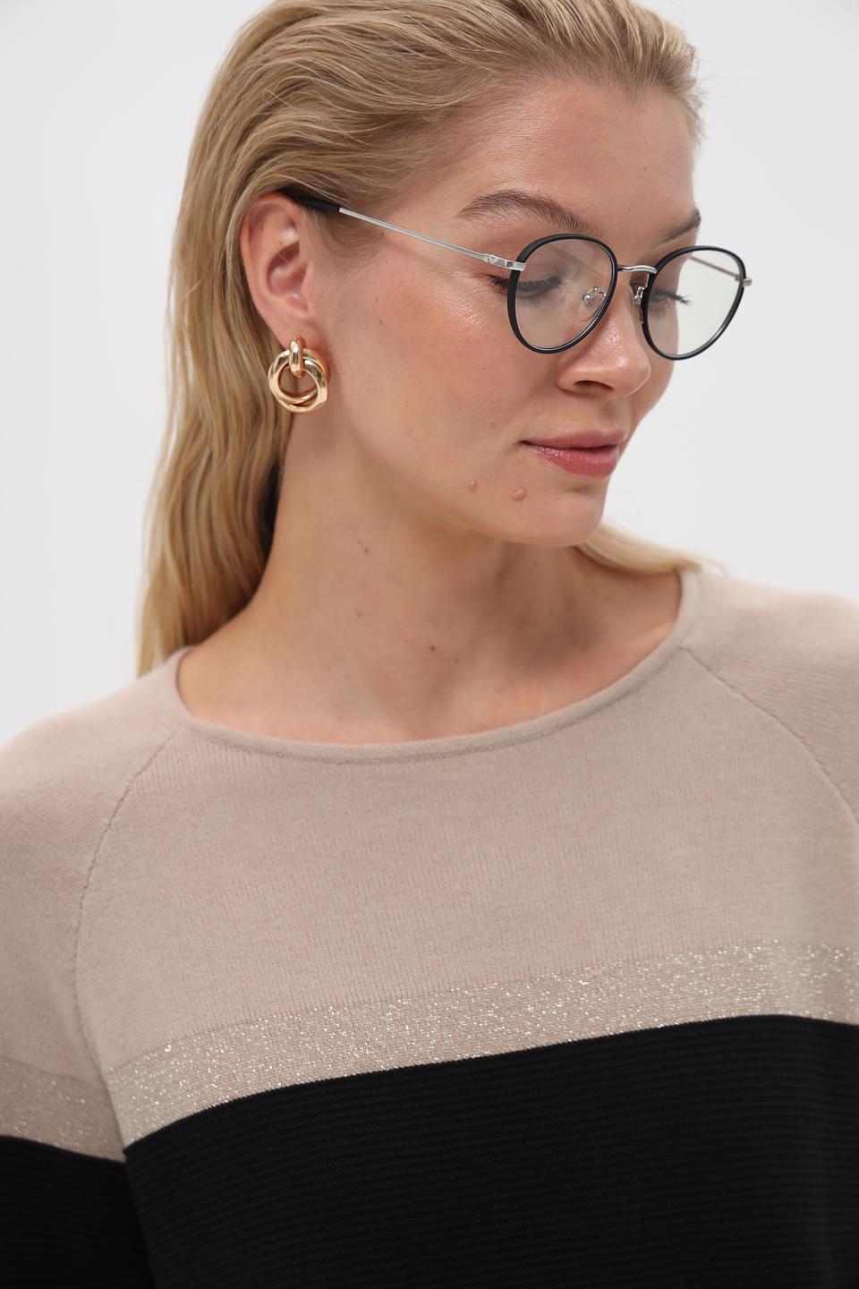 Пуловер Pezzo комбинированный чёрный