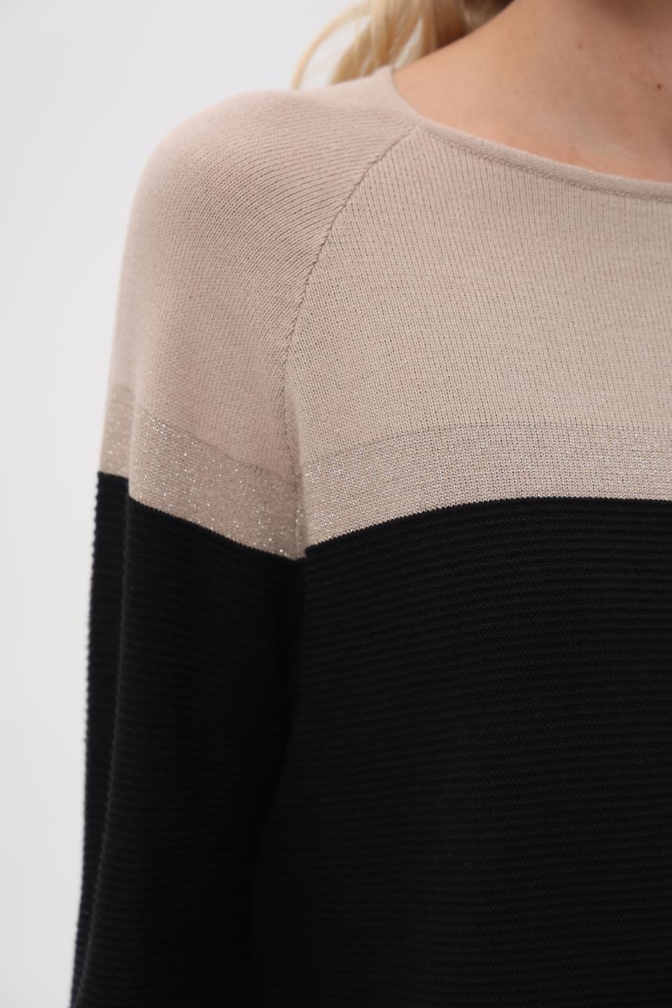 Пуловер Pezzo комбинированный чёрный