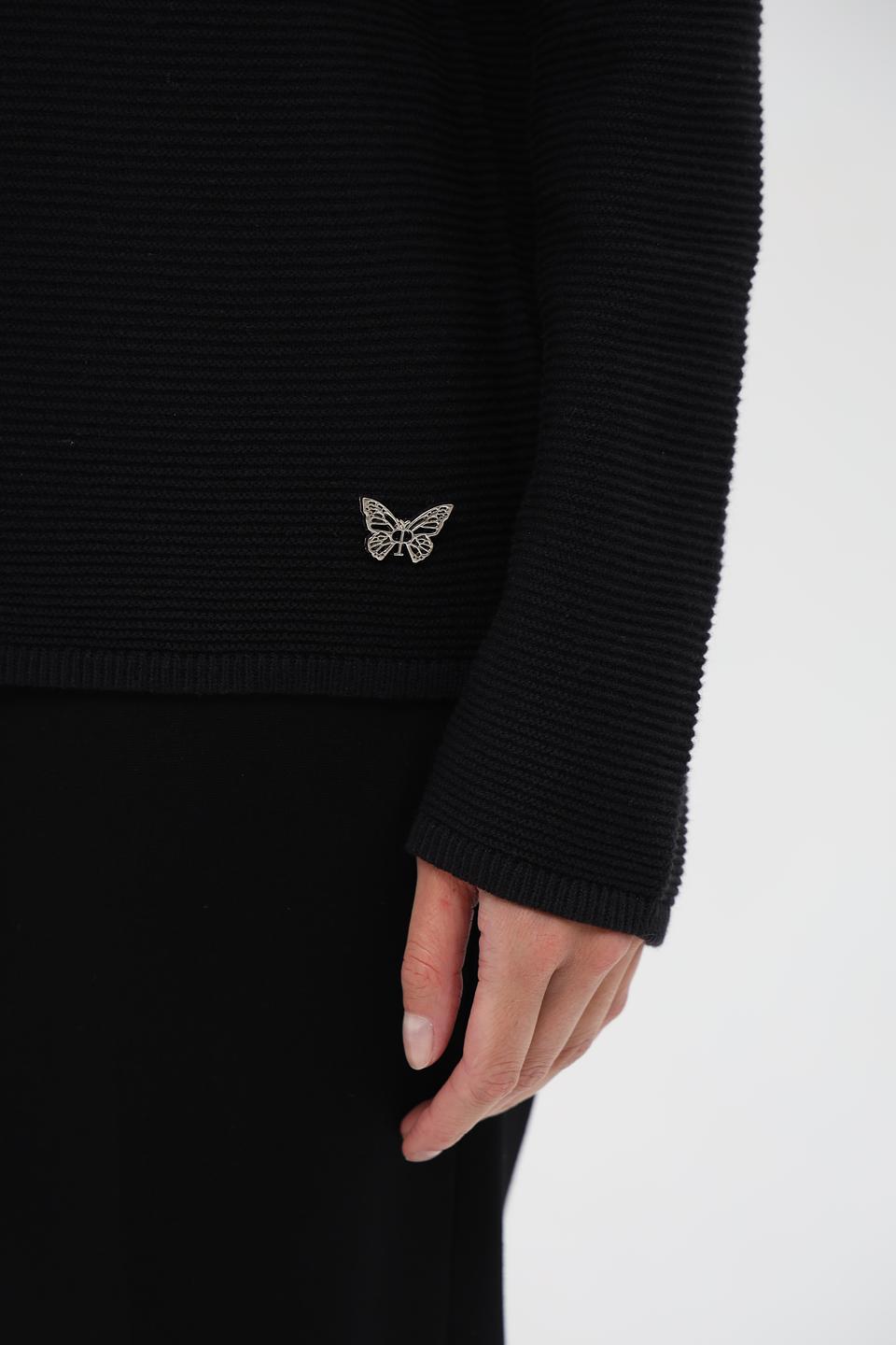 Пуловер Pezzo комбинированный чёрный