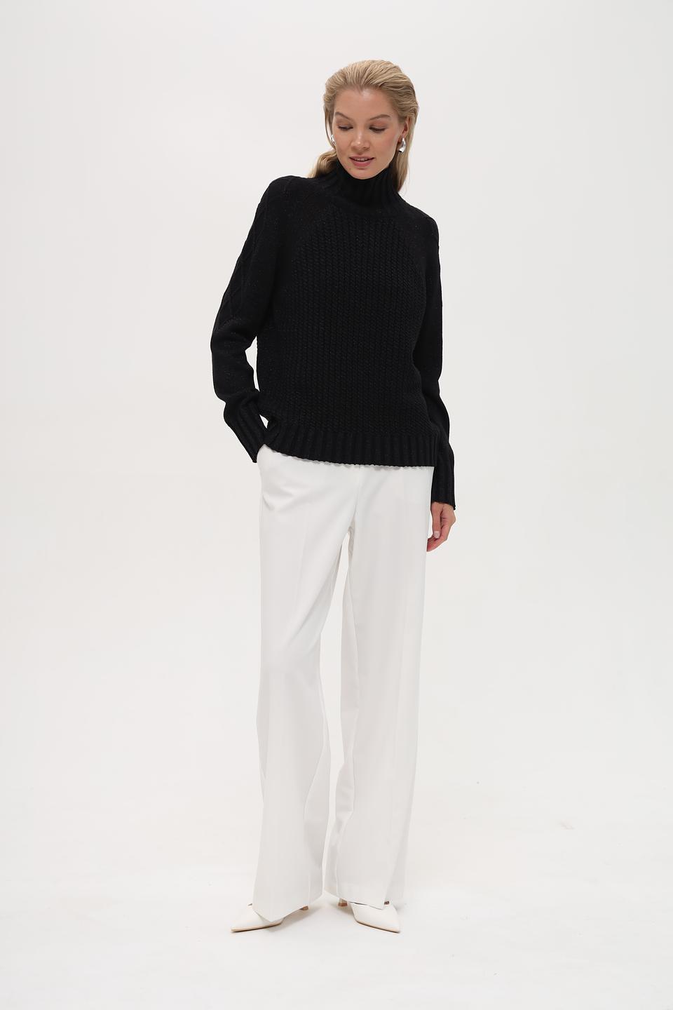 Водолазка Pezzo чёрная с косами