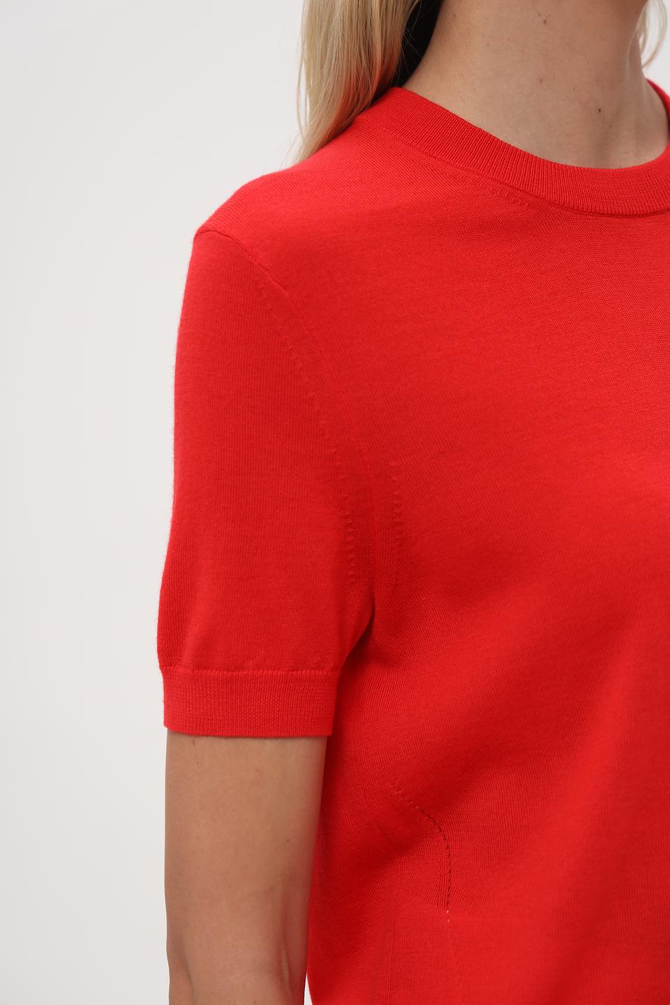 Пуловер Pezzo красный с коротким рукавом