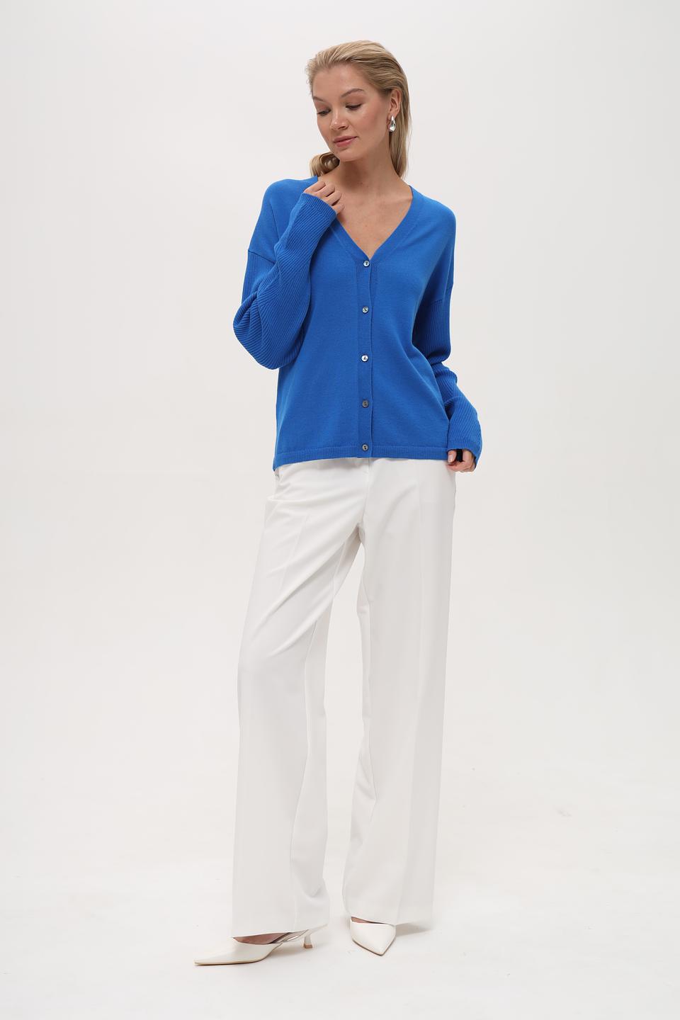 Жакет Pezzo вязаный синий