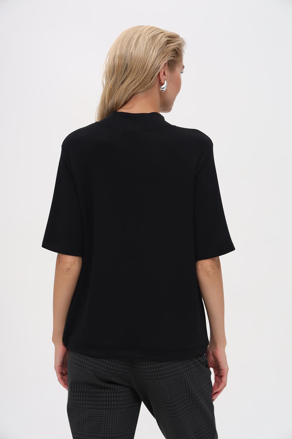 Пуловер Pezzo чёрный с коротким рукавом