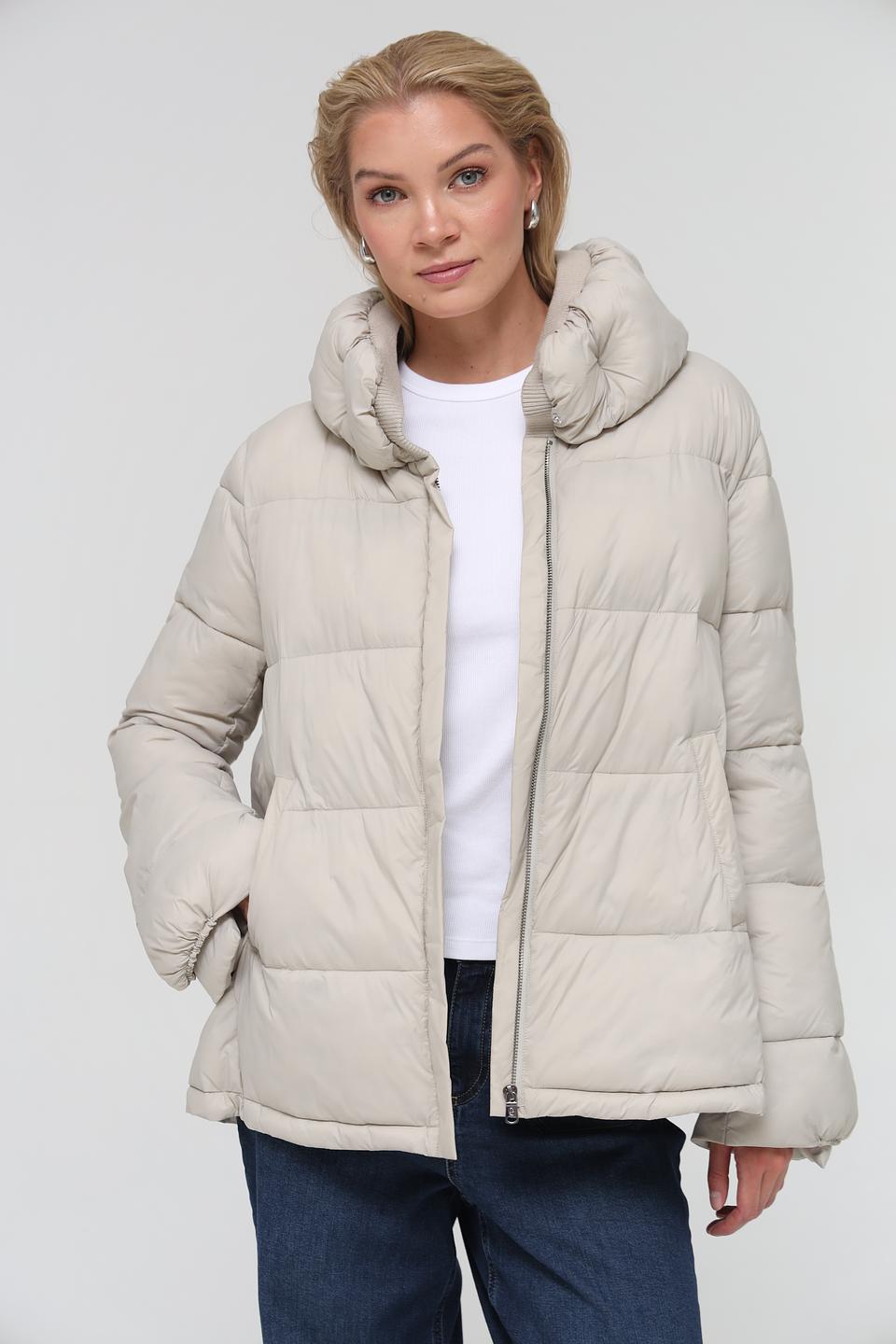 Куртка Pezzo стеганая бежевая