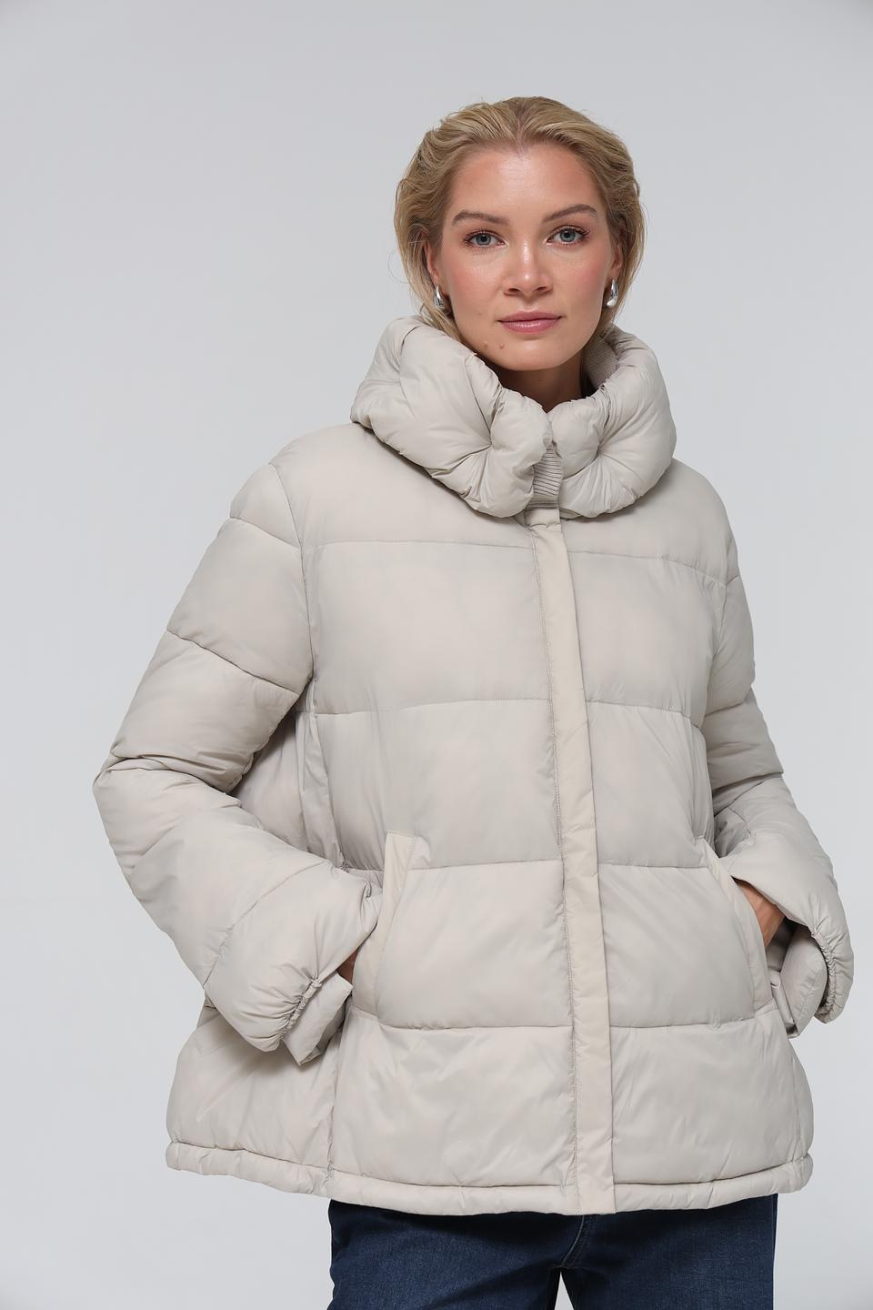 Куртка Pezzo стеганая бежевая