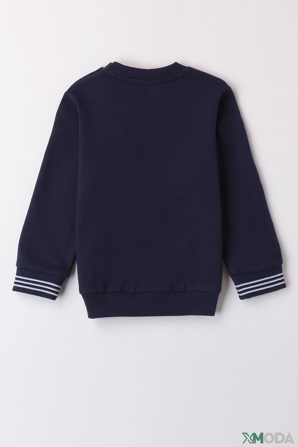 Джемпер Sarabanda темно-синий с принтом