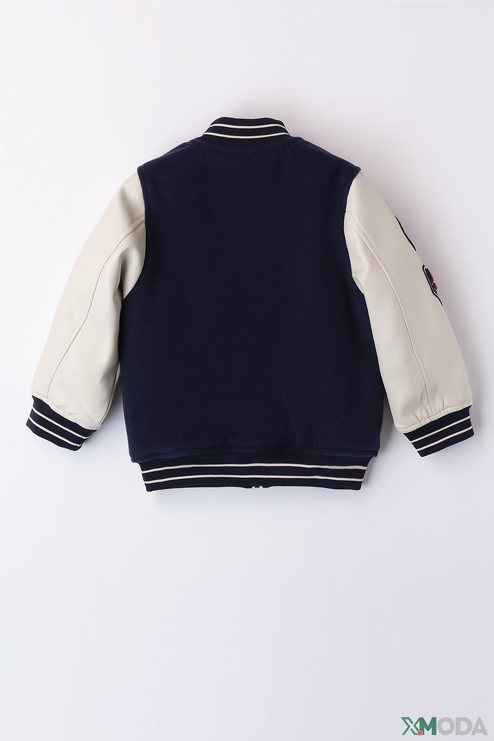 Куртка Sarabanda темно-синяя с нашивками