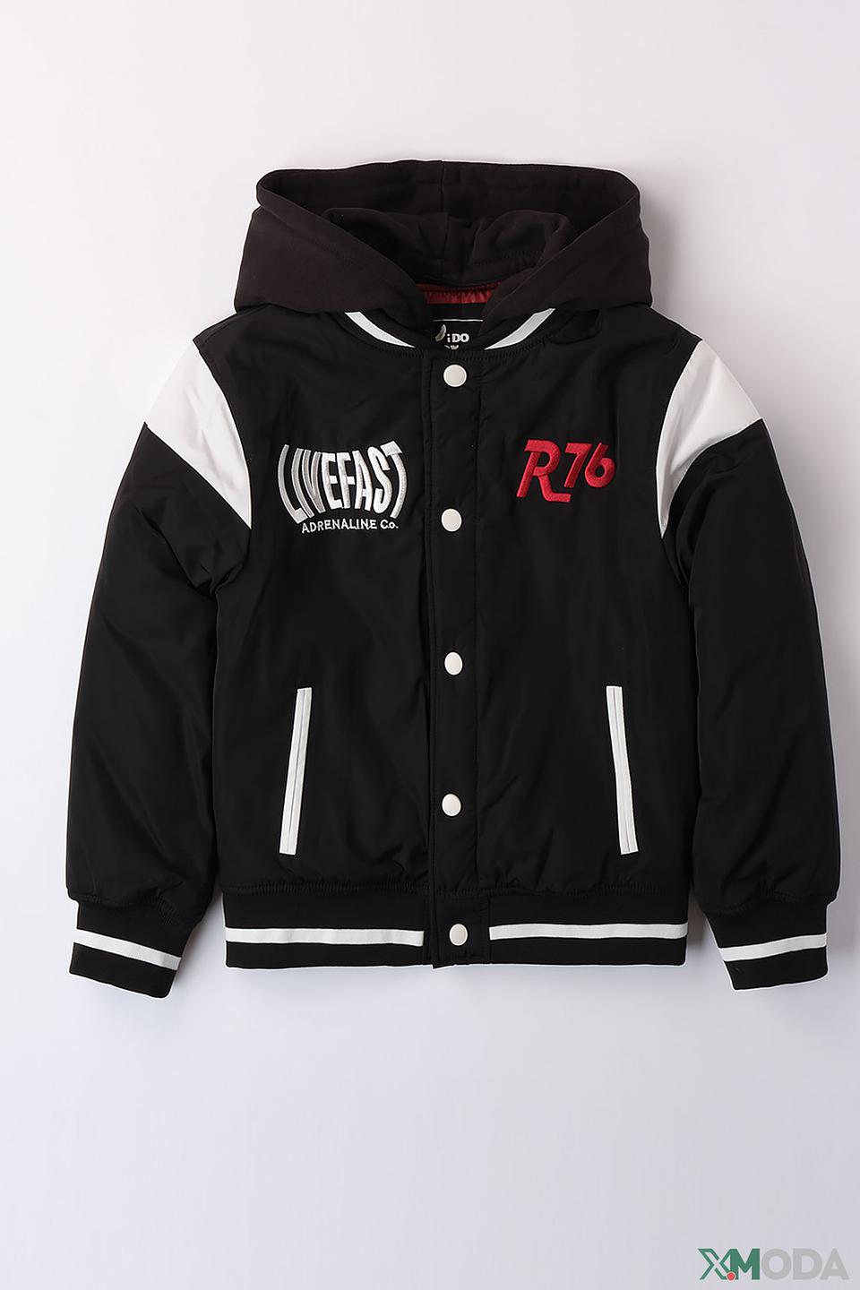 Куртка Ido чёрная с принтом