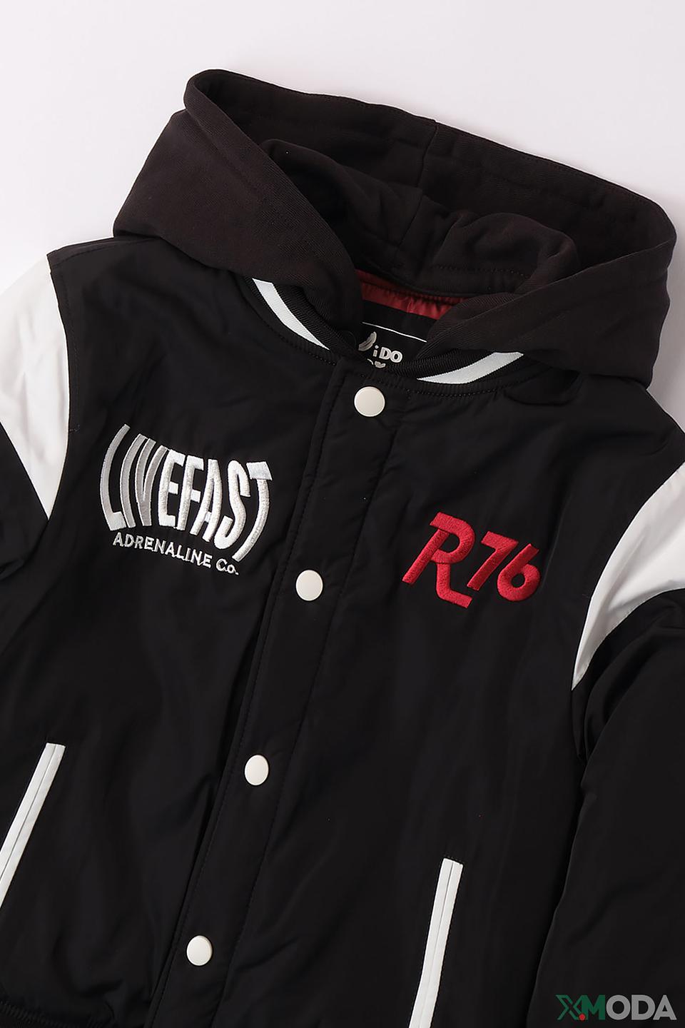 Куртка Ido чёрная с принтом