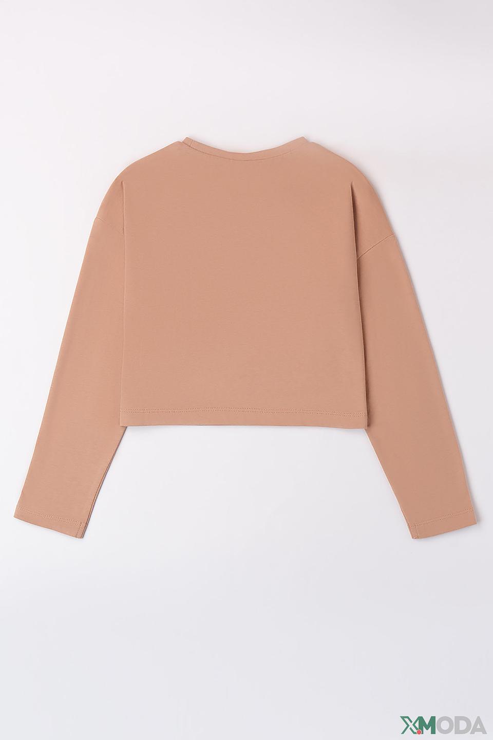 Джемпер Ido дев. с надписью бежевый