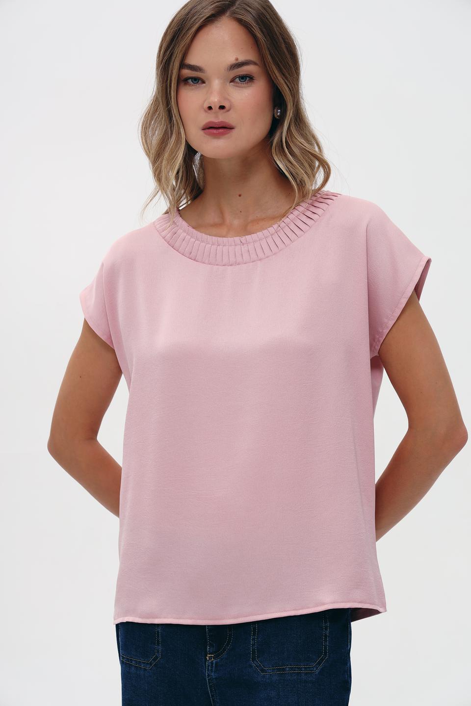 Блуза More and More с рюшами пудрово-розовый