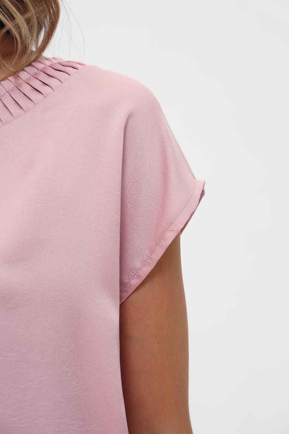 Блуза More and More с рюшами пудрово-розовый