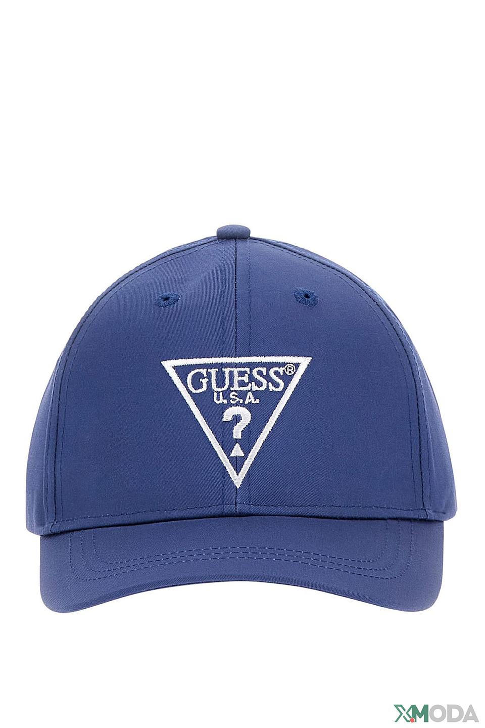 Бейсболка Guess синяя с логотипом