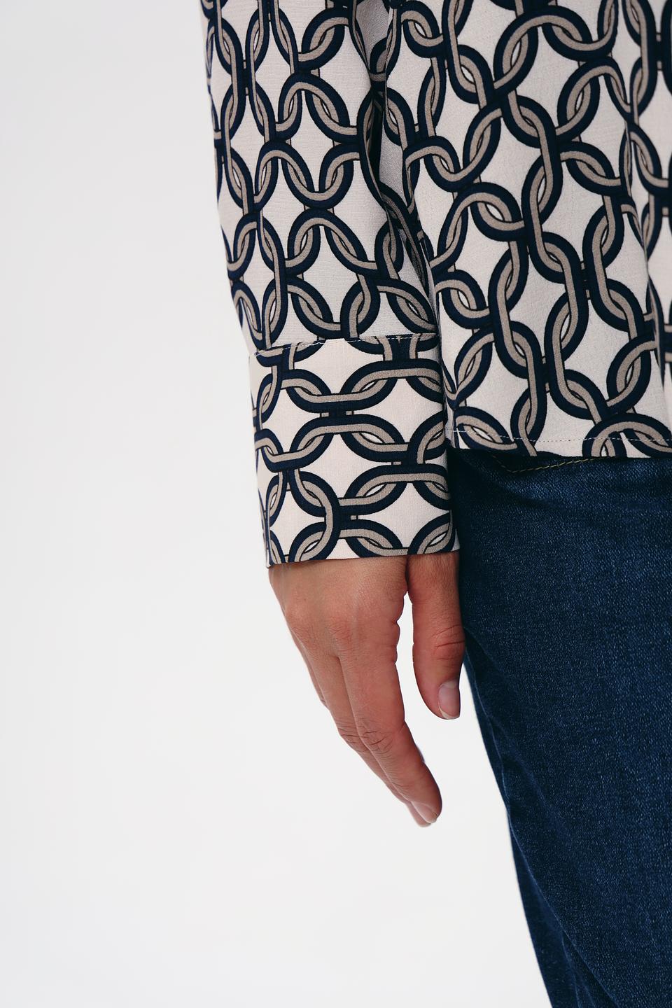 Блуза Seidensticker с принтом "Цепи"