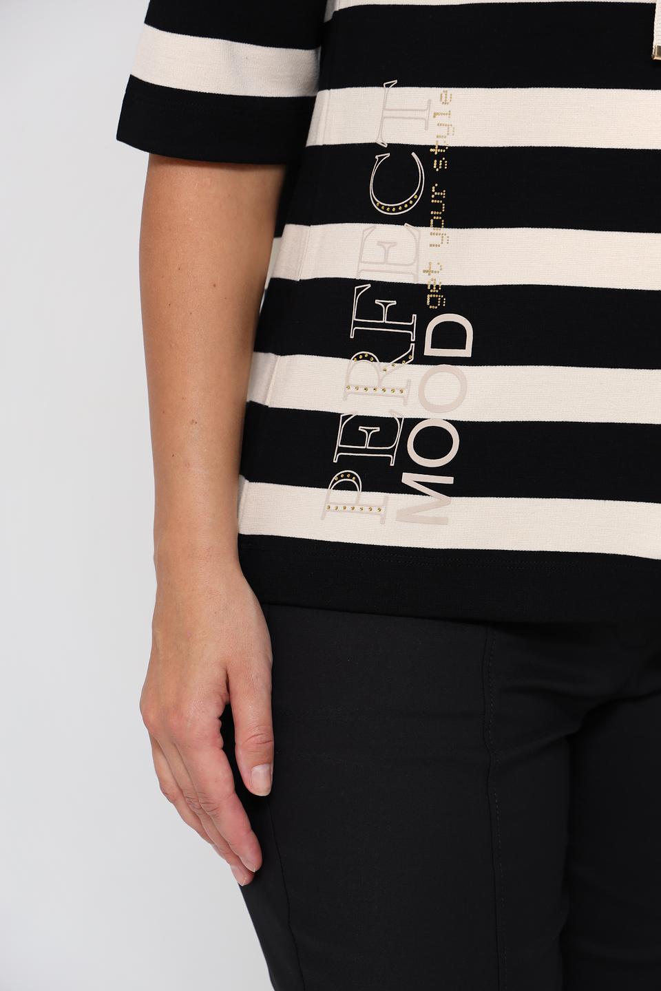 Пуловер Gerry Weber полоска чёрно-белая