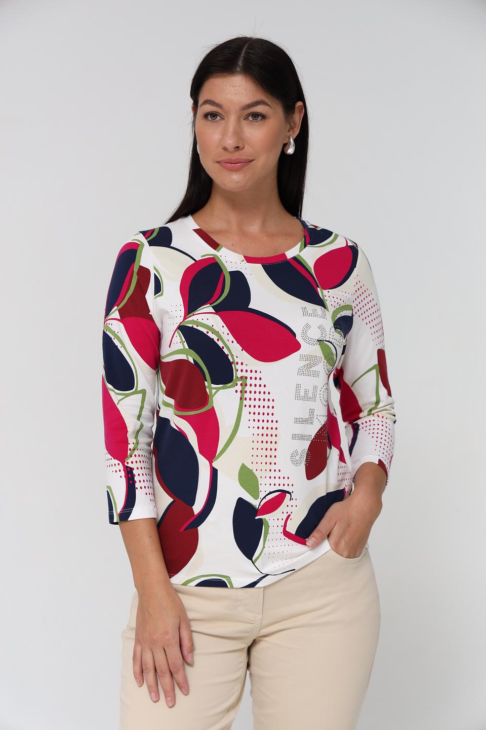 Лонгслив Rabe collection с цветочным принтом