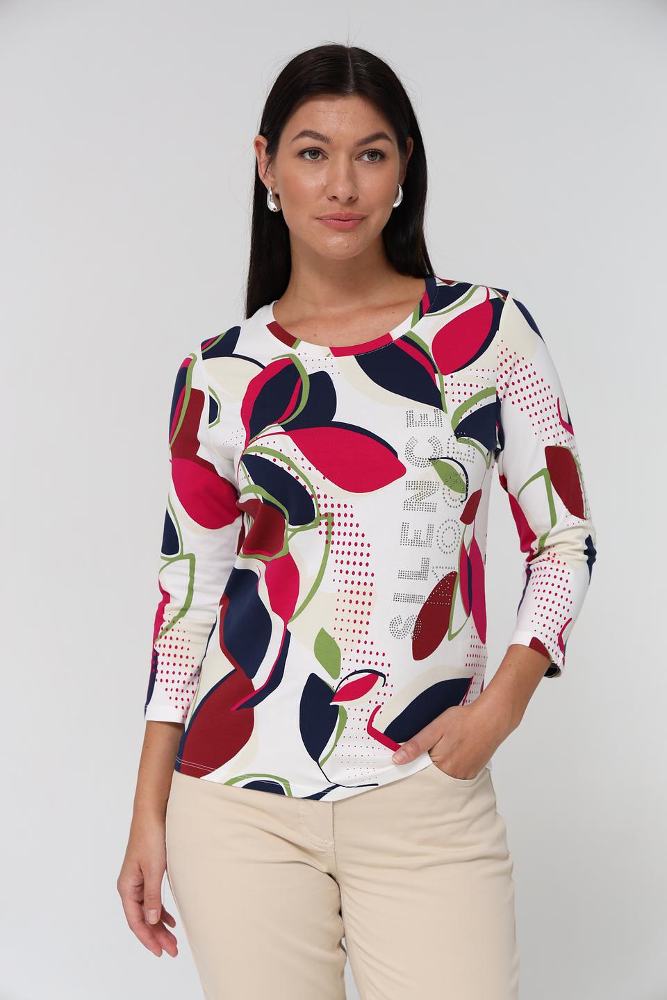 Лонгслив Rabe collection с цветочным принтом