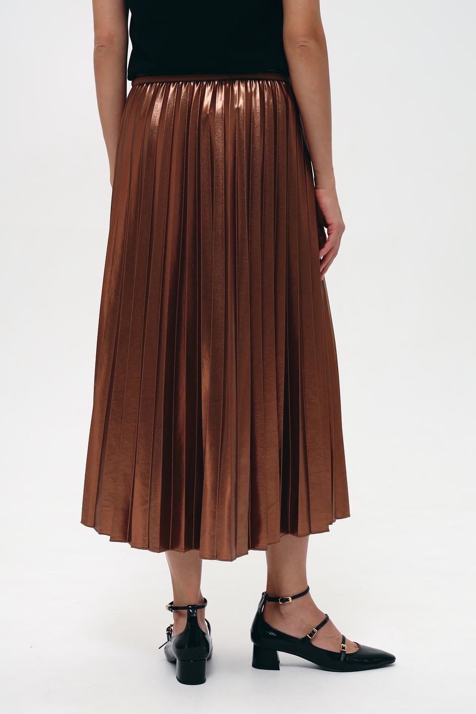 Юбка Lecomte плиссированная терракотовая