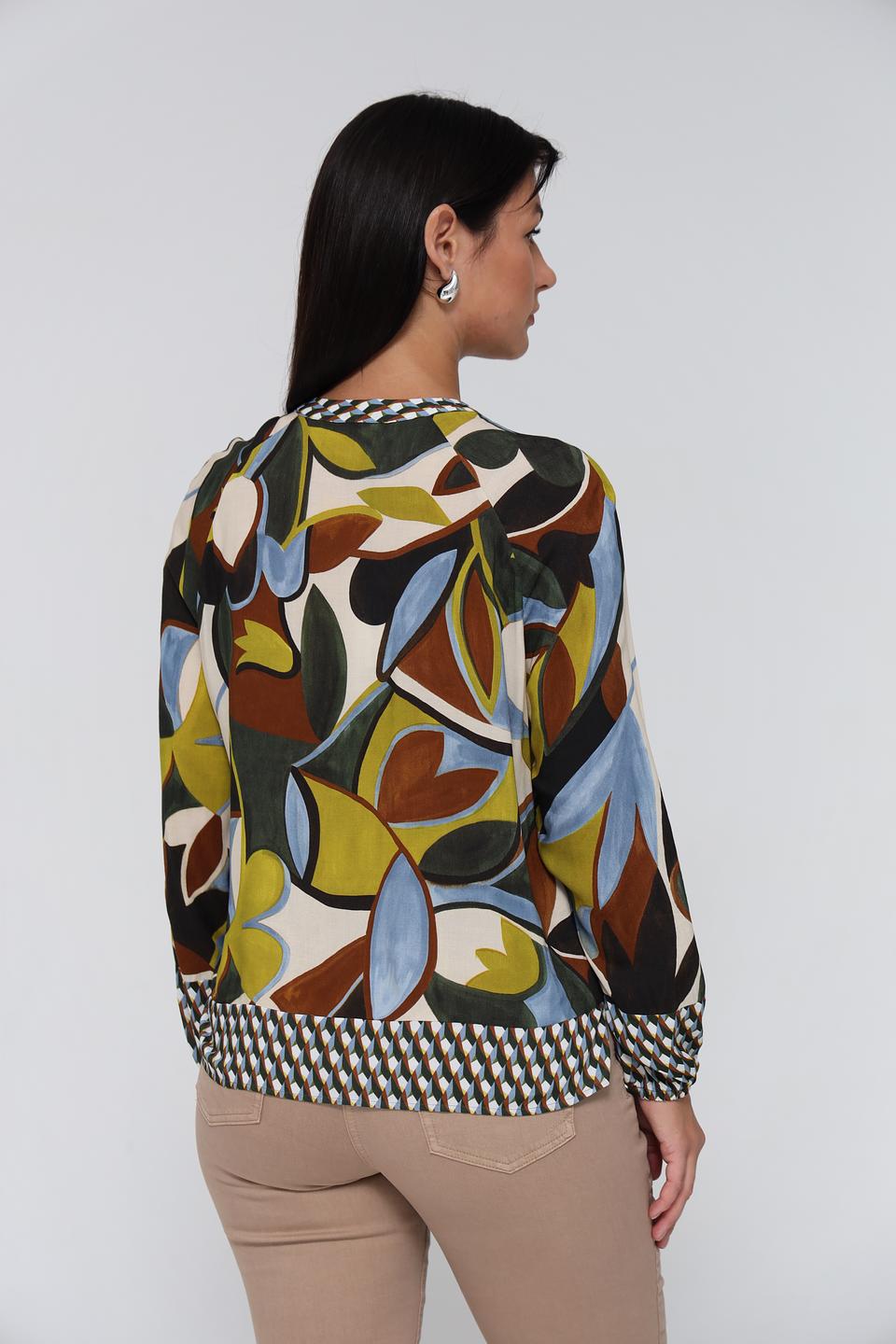 Блуза Lecomte с цветочным принтом