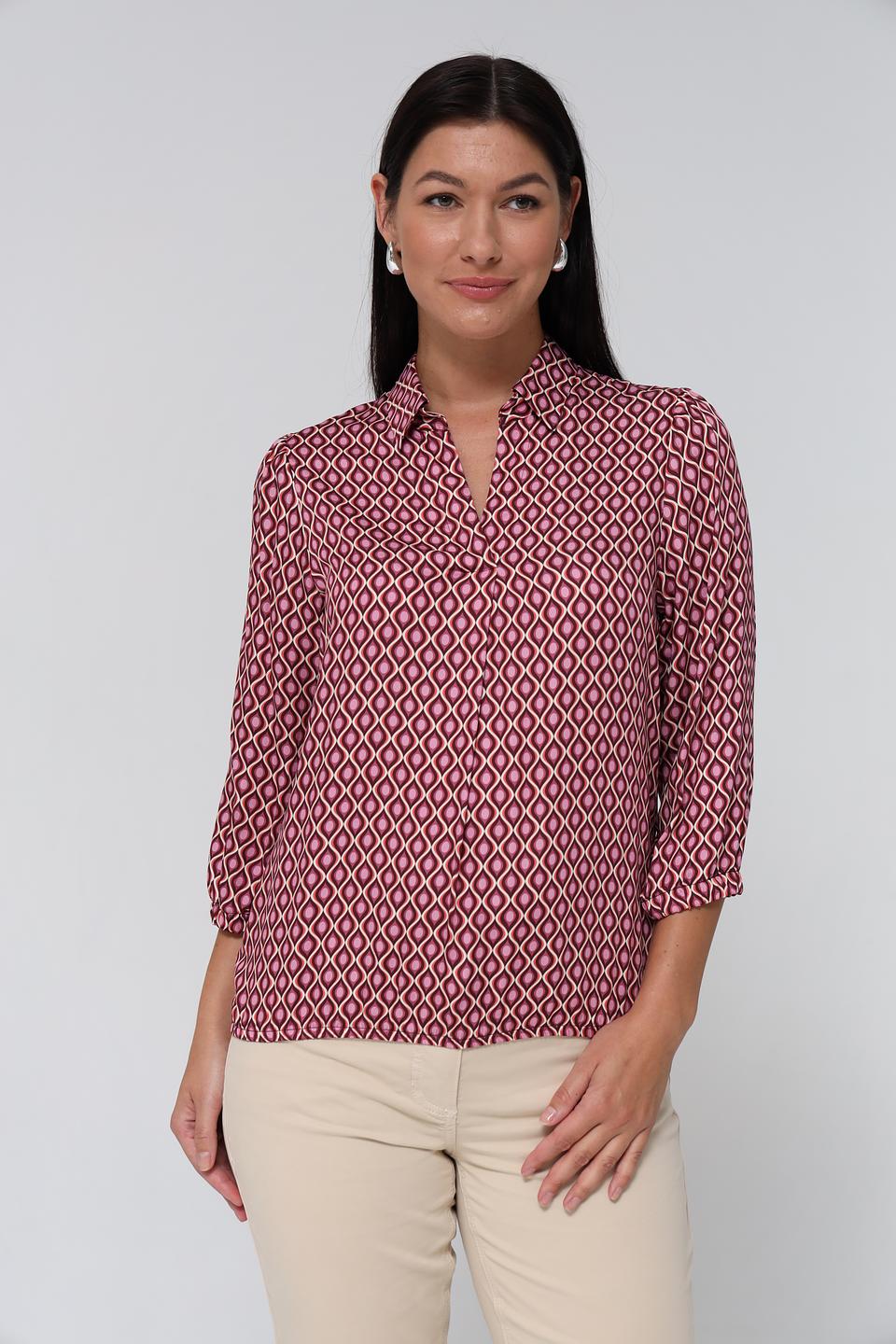 Блузка Bianca с геометрическим принтом