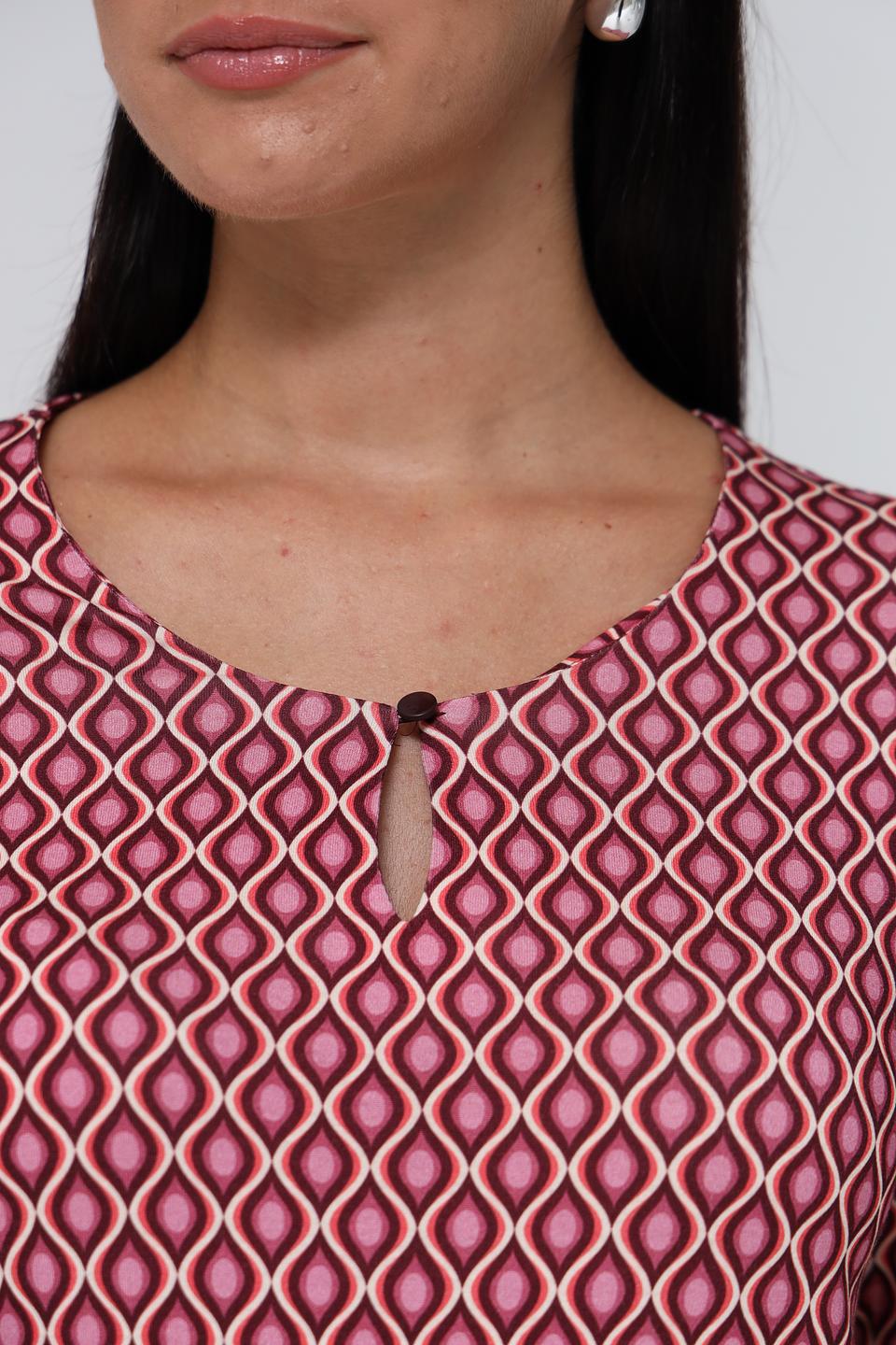 Блуза Bianca с геометрическим принтом