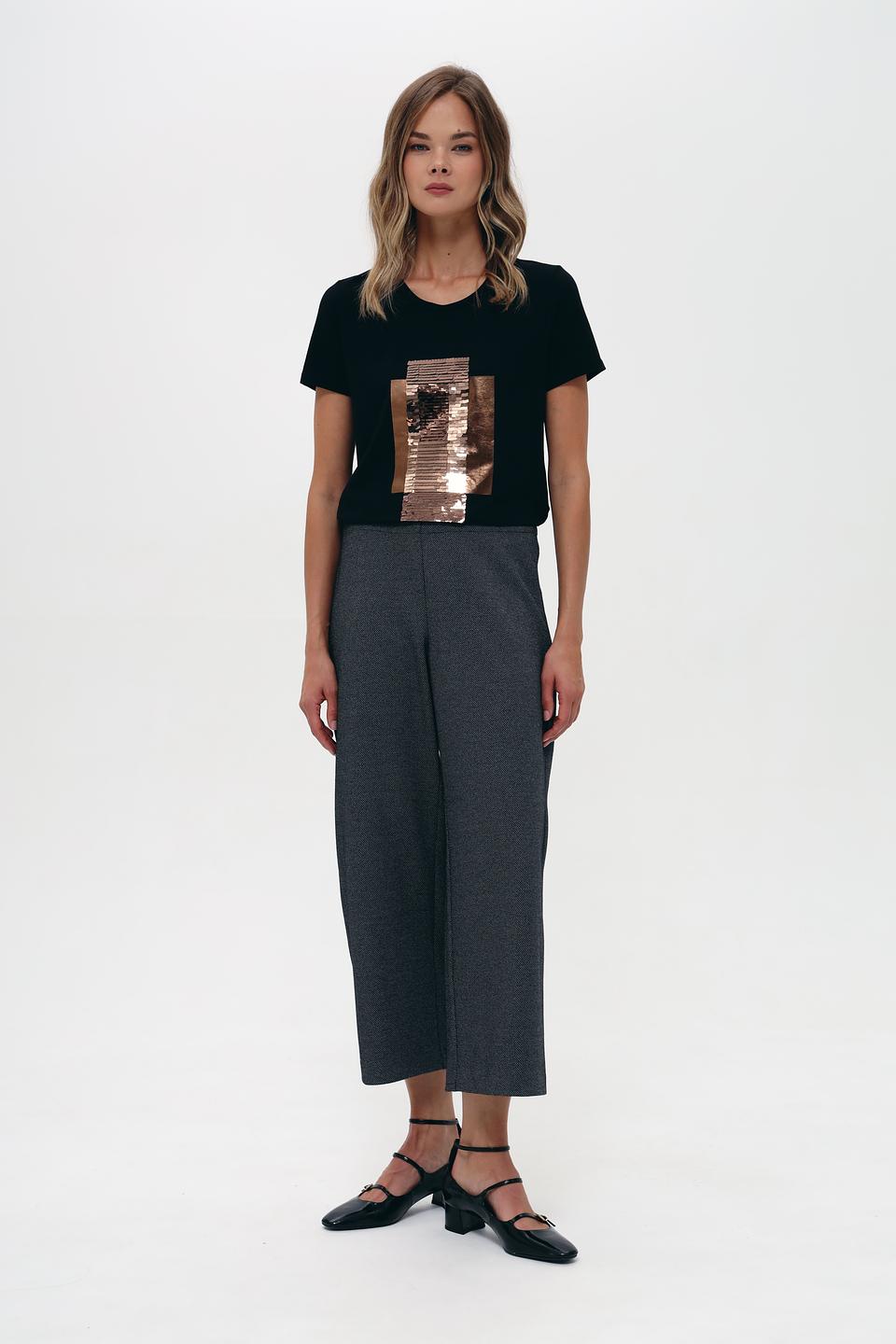 Брюки Bugatti кюлоты серые