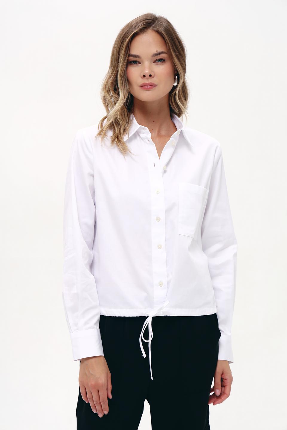 Блуза Bugatti приталенная белая