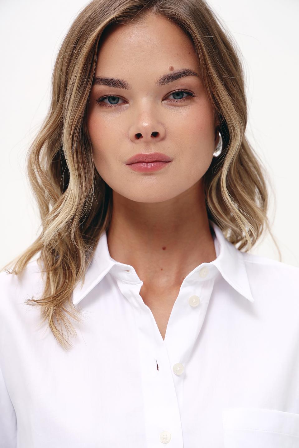 Блуза Bugatti приталенная белая