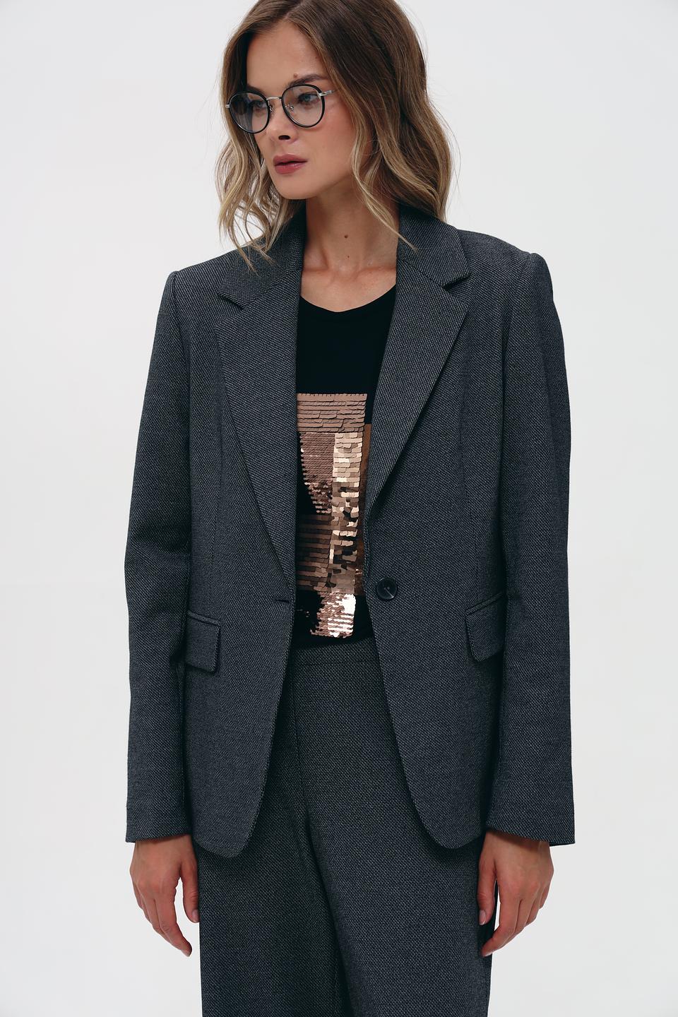 Жакет Bugatti серый в клетку