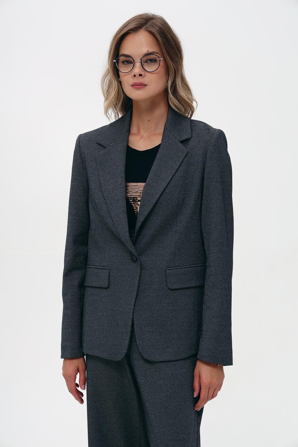 Жакет Bugatti серый в клетку