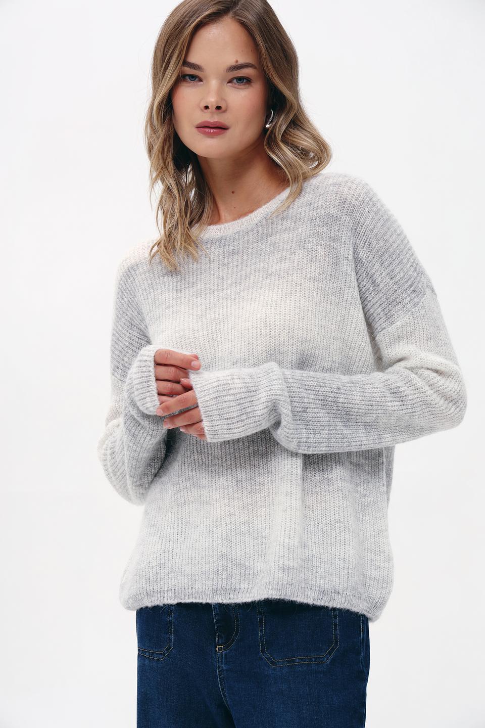 Пуловер Bugatti светло-серый