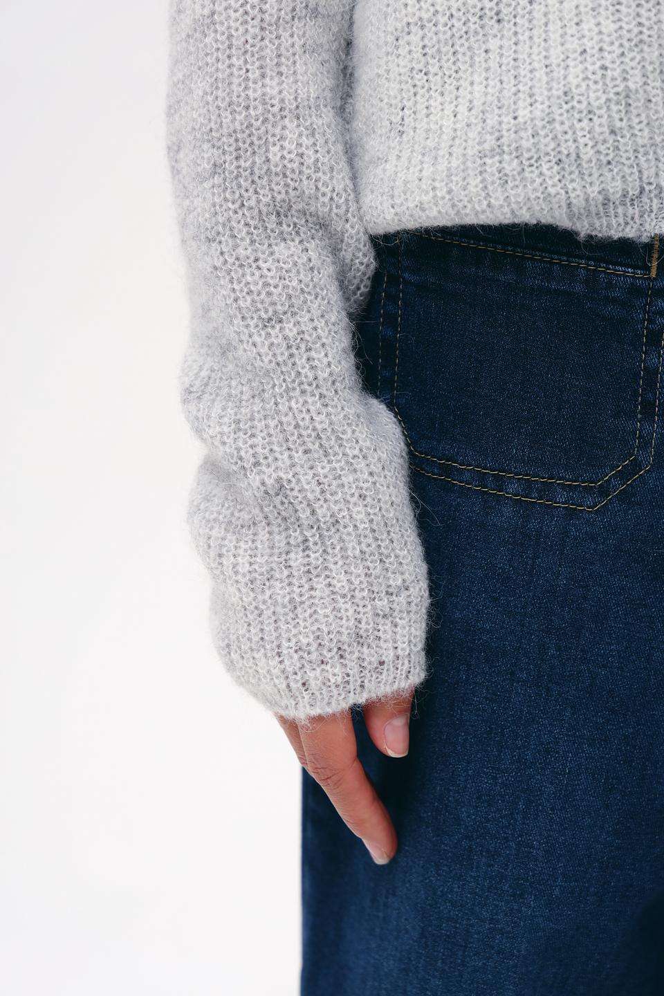 Пуловер Bugatti светло-серый