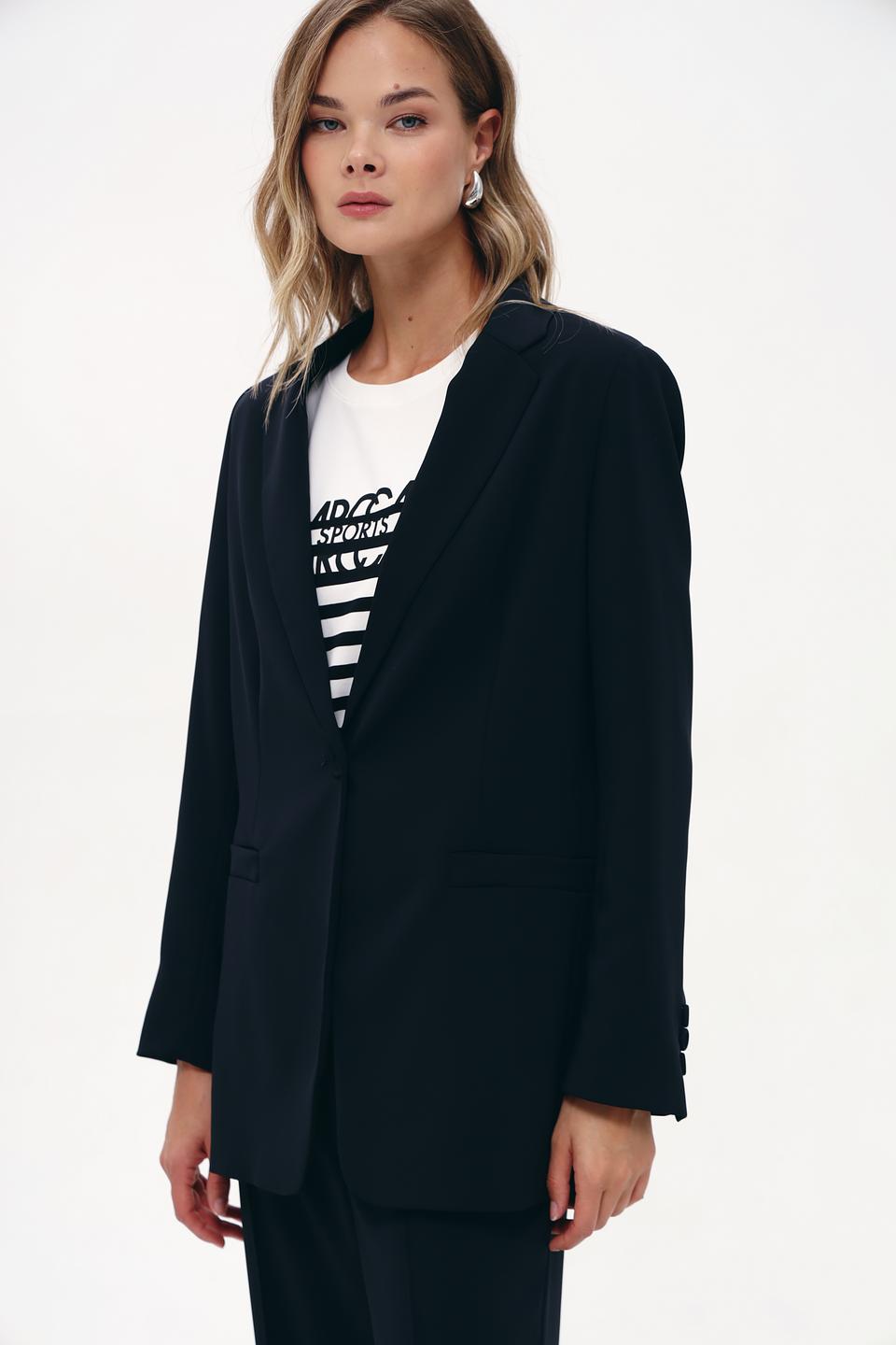 Жакет Marc Cain чёрный приталенный