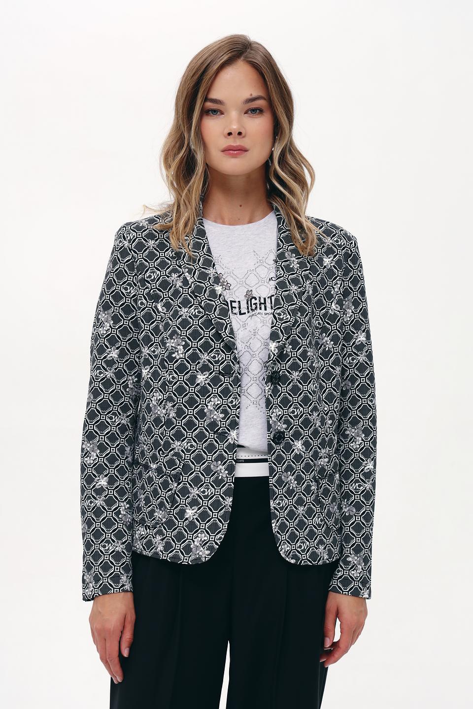 Жакет Marc Cain с геометрическим принтом