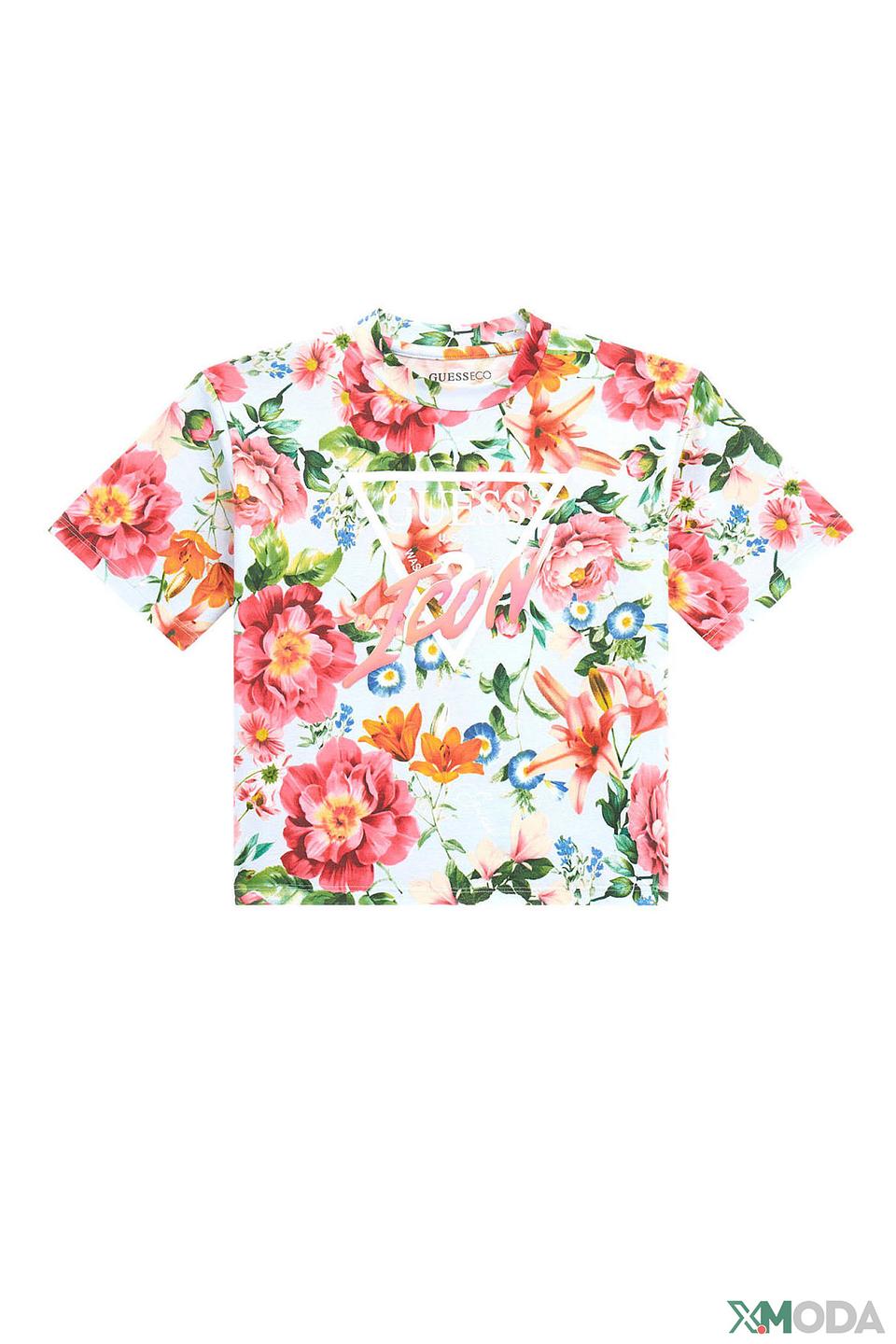 Футболка Guess дев. цветочный принт