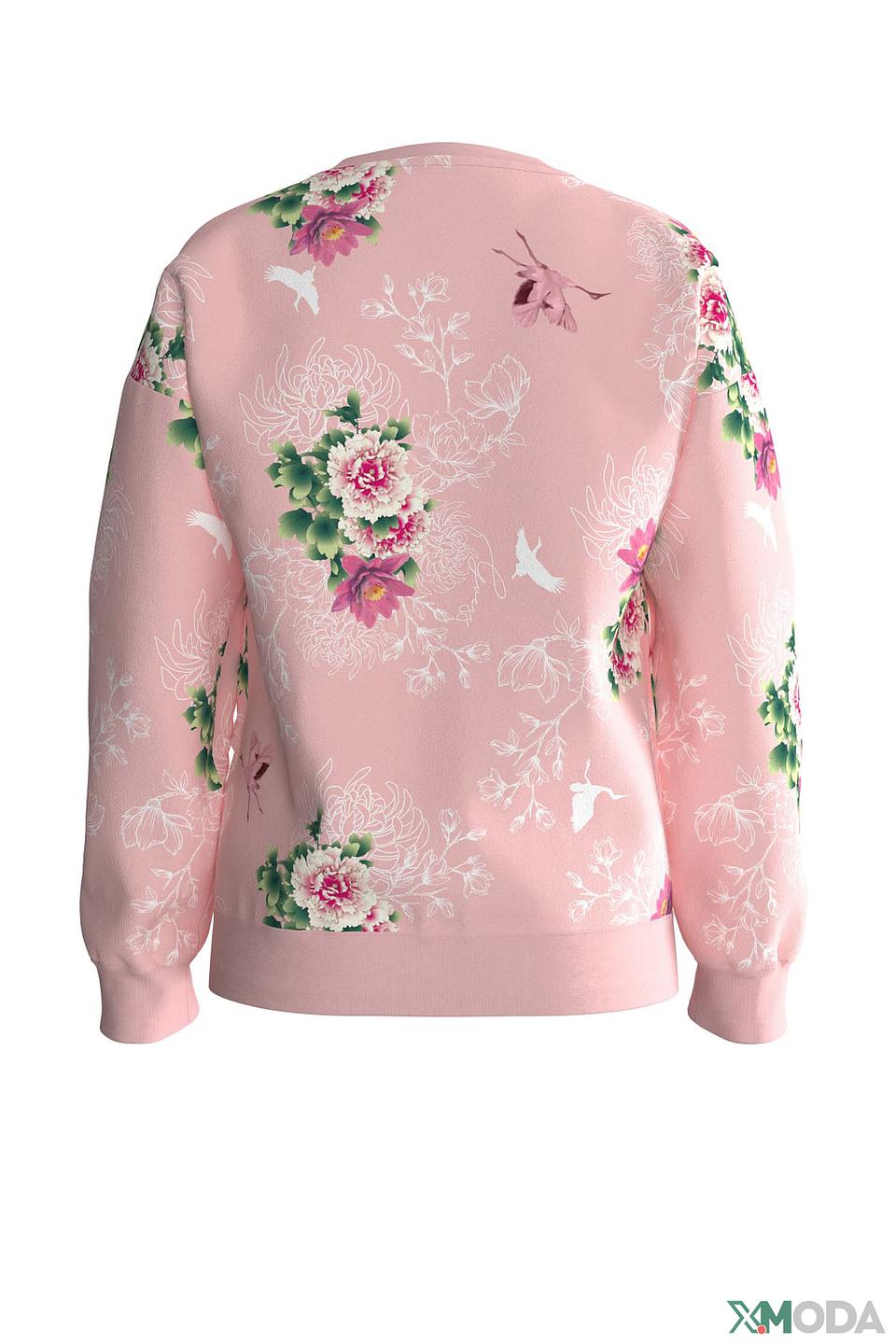 Джемпер Guess дев. с цветочным принтом