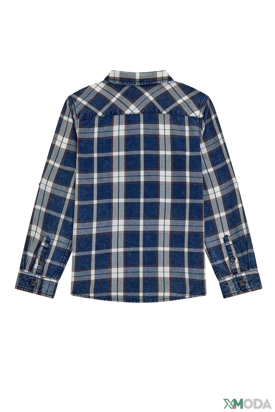 Рубашка Guess в клетку синяя