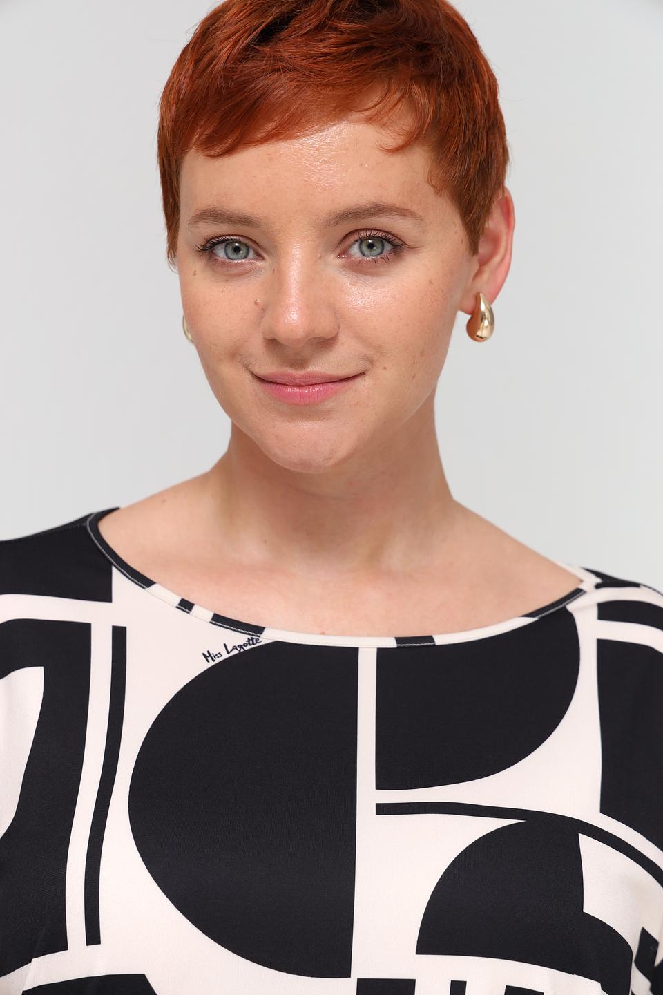 Блуза Miss Lagotte с геометрическим принтом