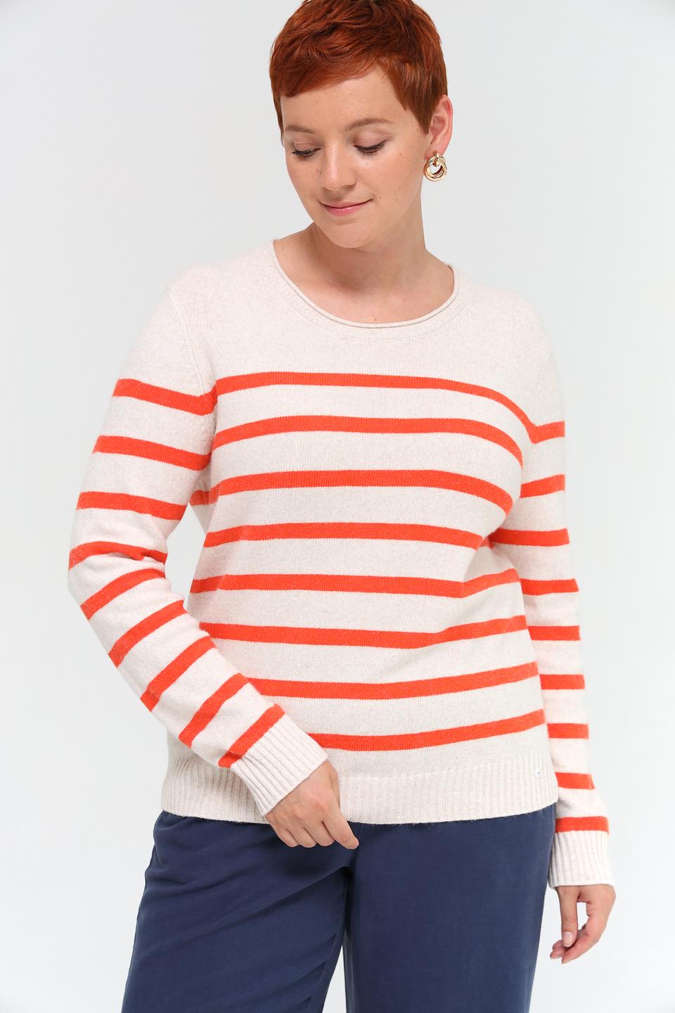 Пуловер Olsen в полоску