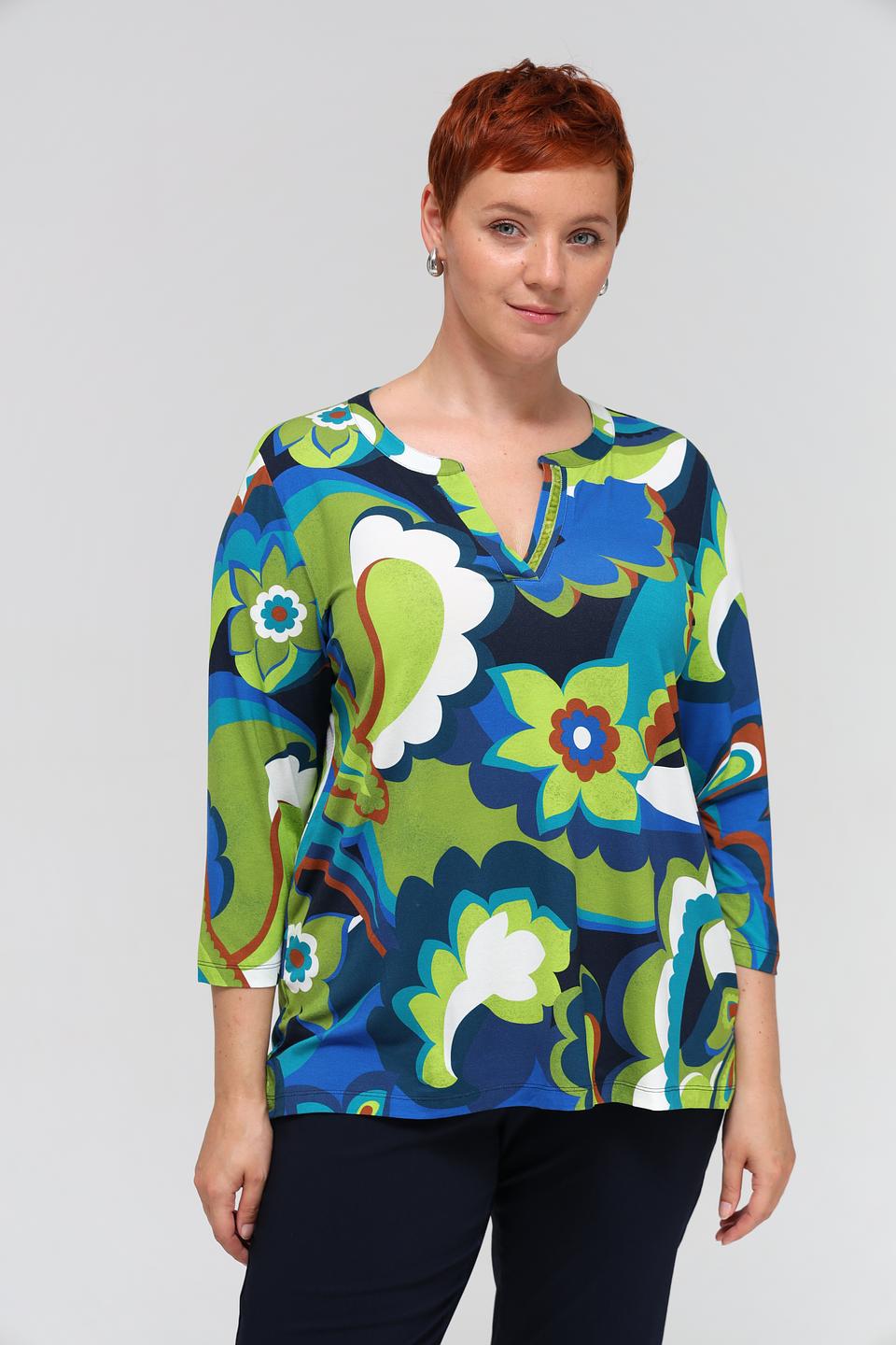 Блуза Via Appia с цветочным принтом