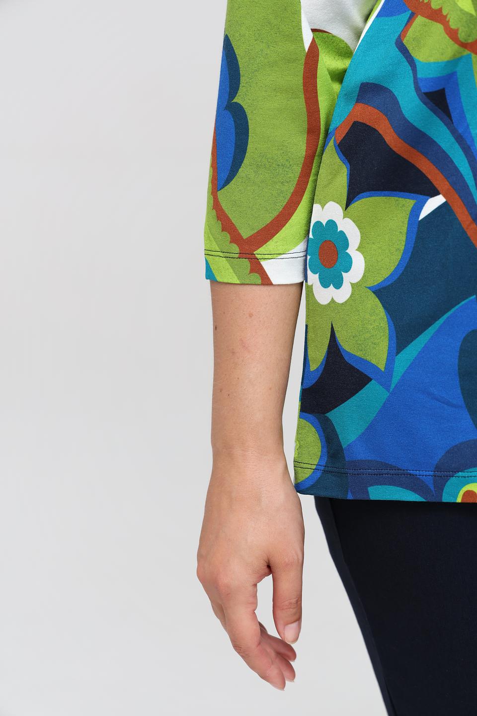 Блуза Via Appia с цветочным принтом