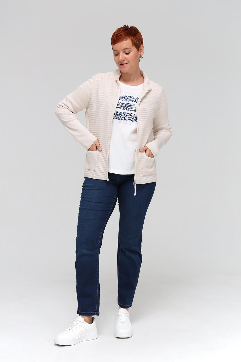 Жакет Olsen бежевый на молнии