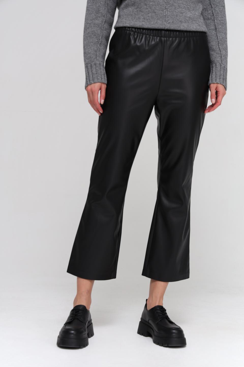 Брюки кожа Broadway чёрные
