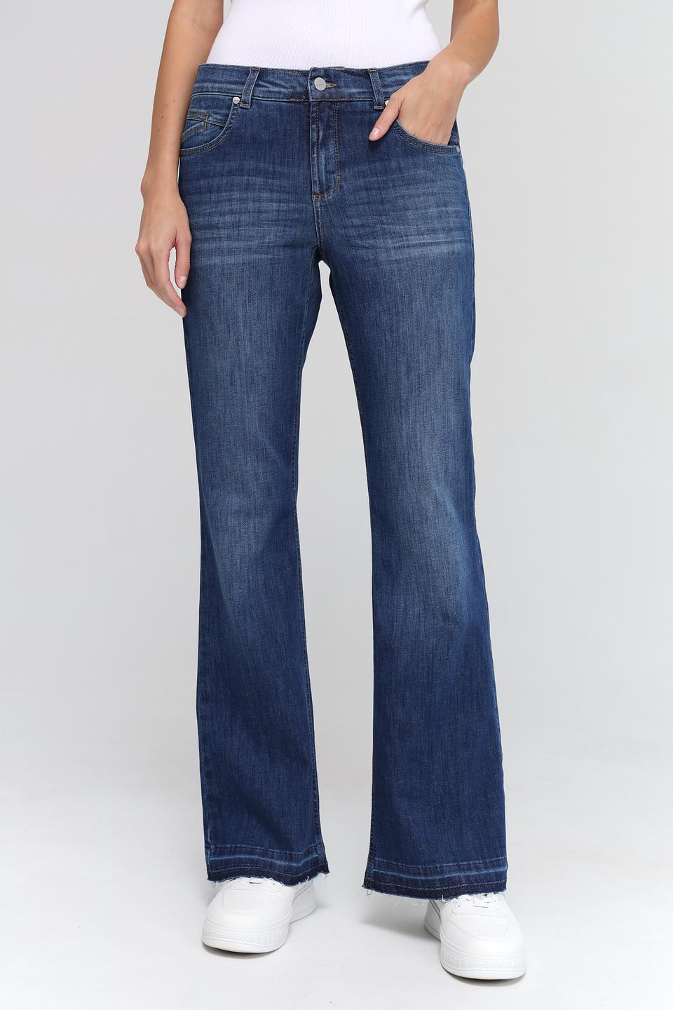 Джинсы Angels клеш тёмно-синие