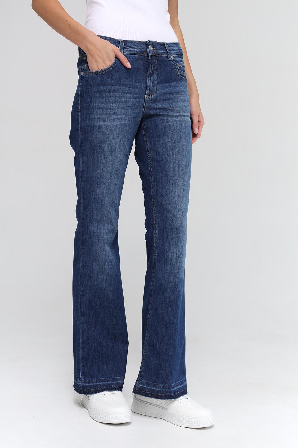 Джинсы Angels клеш тёмно-синие