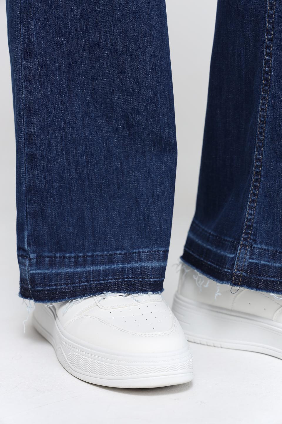 Джинсы Angels клеш тёмно-синие