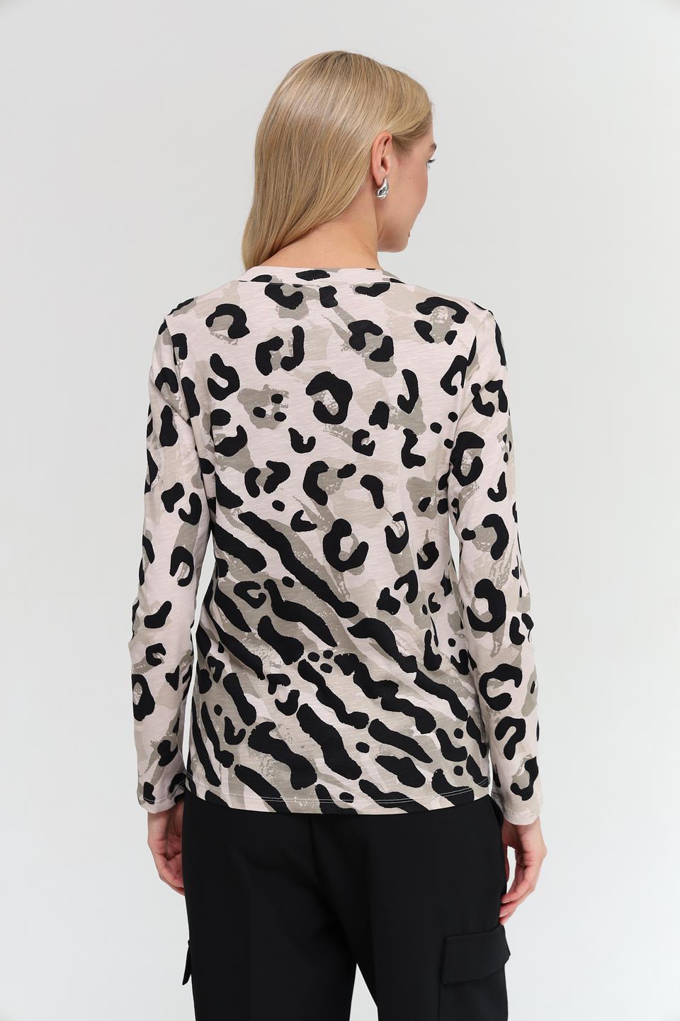 Лонгслив Lebek с принтом